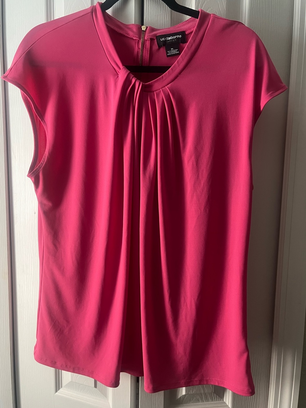 Liz Clairborne Career women’s hot pink blouse size XL